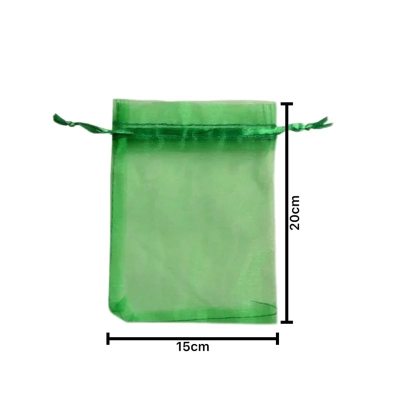 50/100 Fruit Protection Bags Anti-Bird Garden Netting Bags Strawberry Grapes Mesh Bag Plante Vegetable Netting Cover Garden Tool