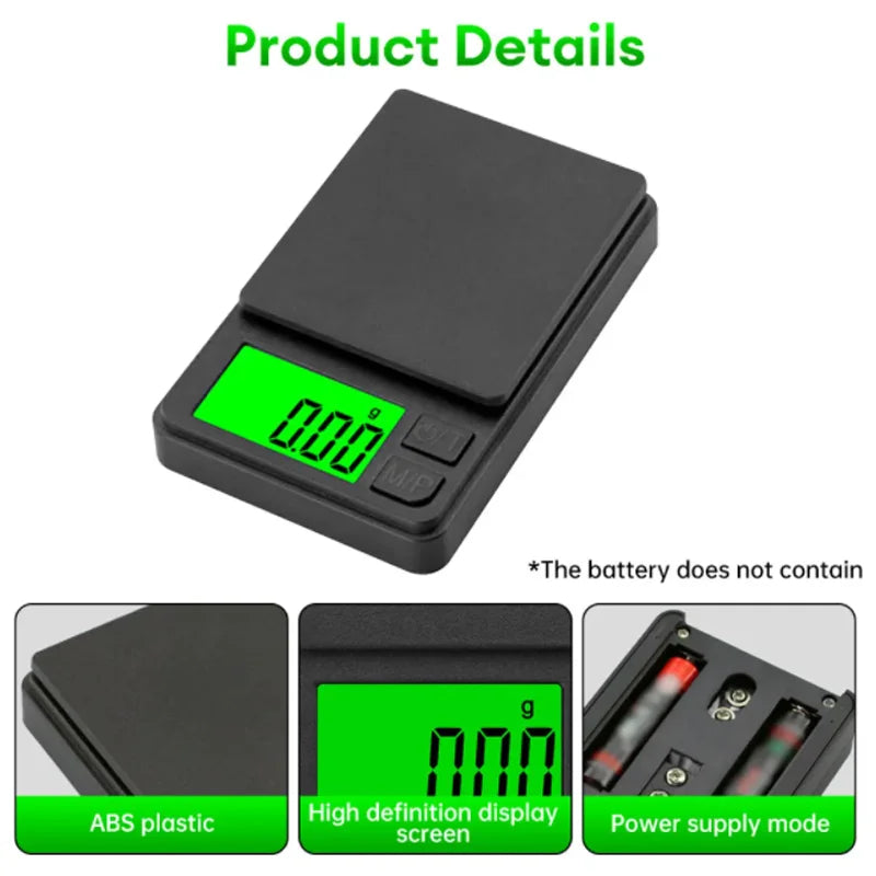 For Digital Weighing, Food and Jewelry, Kitchen Scale, High-precision Small Electronic Scale Precision Scale with Backlit LCD