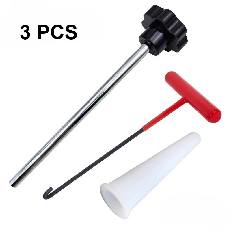 7/13/23Pc Valve Stem Tool Kit Metal Tire Installer Tool Car Puller Wheel Tire Remover T-Hook Replacement Motorcycle Accessories
