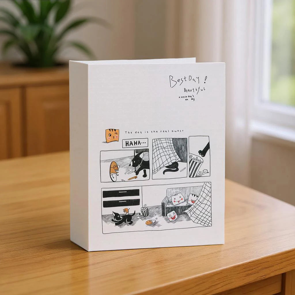 The Cartoon Cover Album Is Exquisite. It Can Hold 100 6-inch Photos And Is Suitable For Family Memory Storage And Collection
