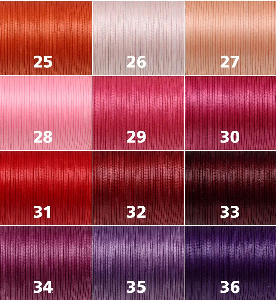 Handmade Flat Wax Thread for Leather Craft, Hand Stitching, DIY Wax Coated Strings, Repair Shoes, Sewing Tools, 0.8mm, 1.0mm