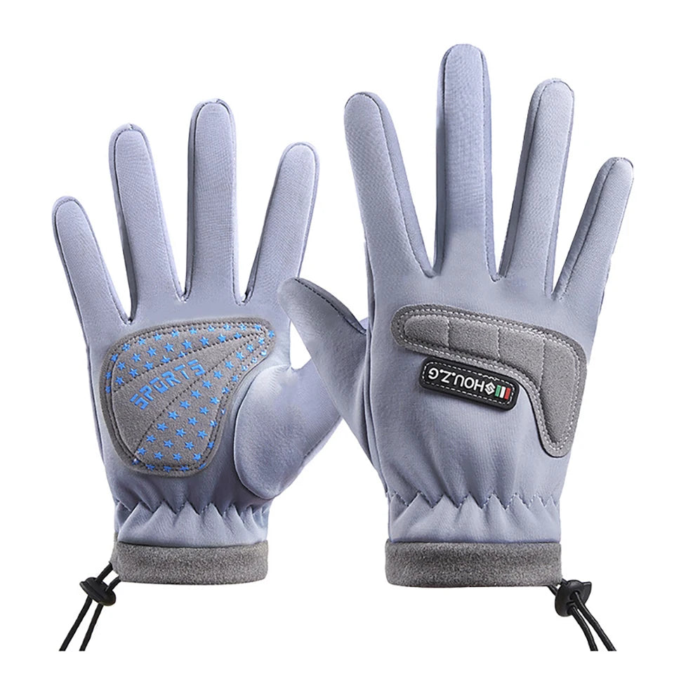 GTUBIKE Kids Winter Gloves Thicken Plus Velvet Cycling Riding Mittens Warm Waterproof Children Bicycle Gloves for Boys Girls