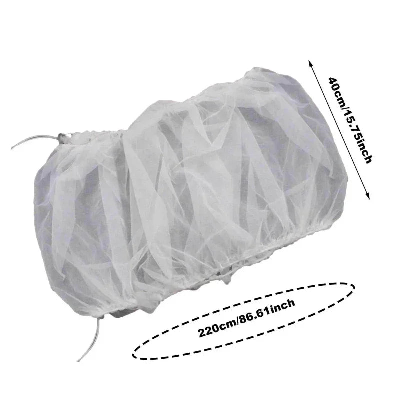 Universal Elastic Bird Cage Cover Transparent Mesh Net Anti Splash Seed Feather Catcher Stretchy Skirt Guard for Parrot Cages