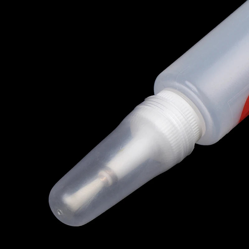 50ml Plastic Clear Liquid Alcohol Bottle Rosin Solder Flux Paste Bottle Dropper With Brush For Welding Repair Tools