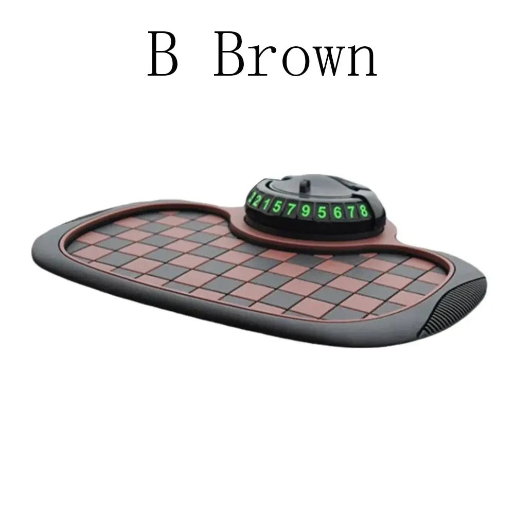 2 in 1 Car Phone Mount with Anti Slip Mat Dashboard Phone Holder 360-Degree Rotation Stable Smartphone Holder Universal