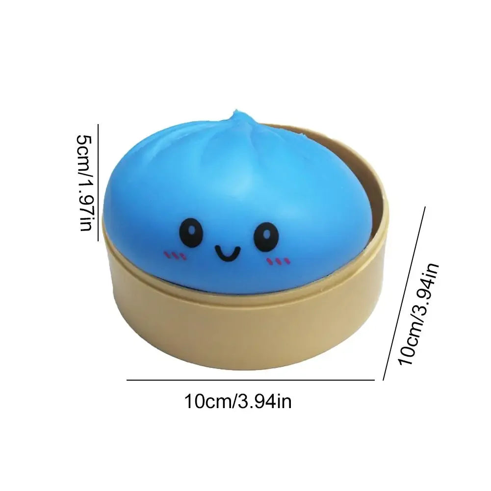 Colorful Dumpling Squishes Stress Balls Reusable Low Rebound Decompression Toys Dough Ball Unique Home Decoration Gifts