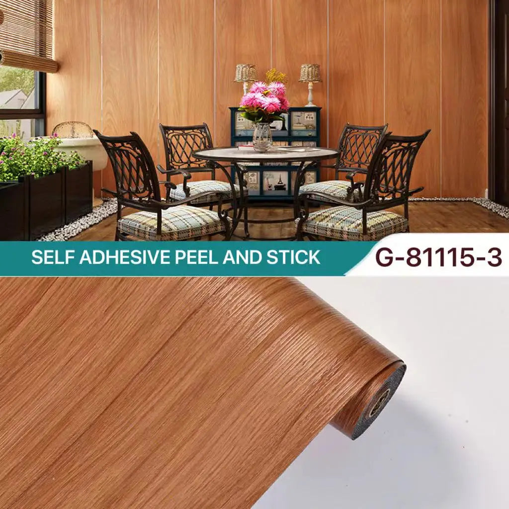 Vinyl Flooring Roll 15.7"W X 118"L/ 12.9 Sq.Ft, Peel and Stick Wall Tiles Vinyl Plank Flooring for Any Room, Easy DIY