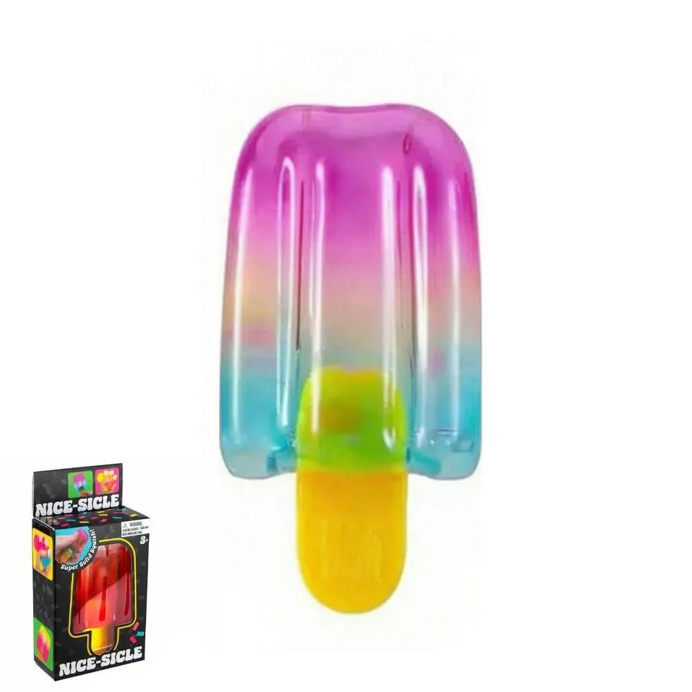 NeeDoh Jellyfish Ice Pop Cube Squishy Toy Stress Relief Toys Cute Healing Squishy Sensory Toys