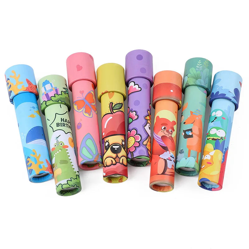 5/10pcs Rotating Kaleidoscope Science Toys for Kids Birthday Party Favors Goodie Pinata Fillers Classroom Rewards Baby Shower