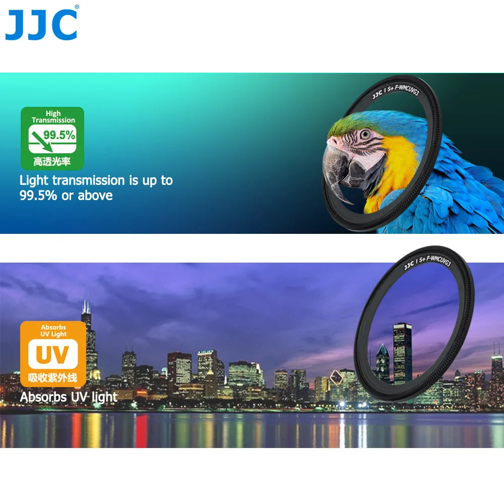 JJC Ultra Slim Multi-Coated UV Filter For Ricoh GR IV HDF GRIV GR4 Monochrome GR IIIx HDF GR III HDF GR II GR3x GR3 GR2 Camera