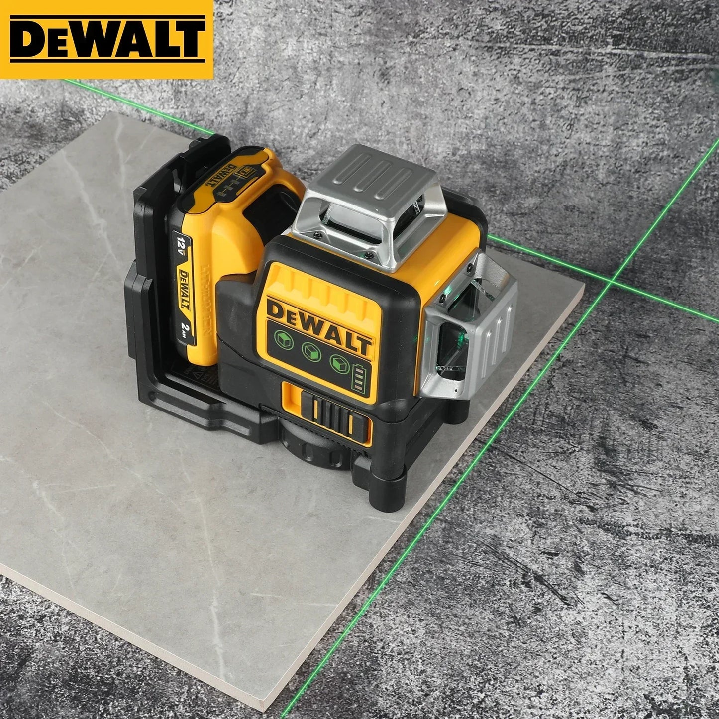2026 Dewalt DW089LG 12 Lines 3 Sides*360 Degree Vertical 12V Lithium Battery Laser Level Horizontal Green Meter Outdoor
