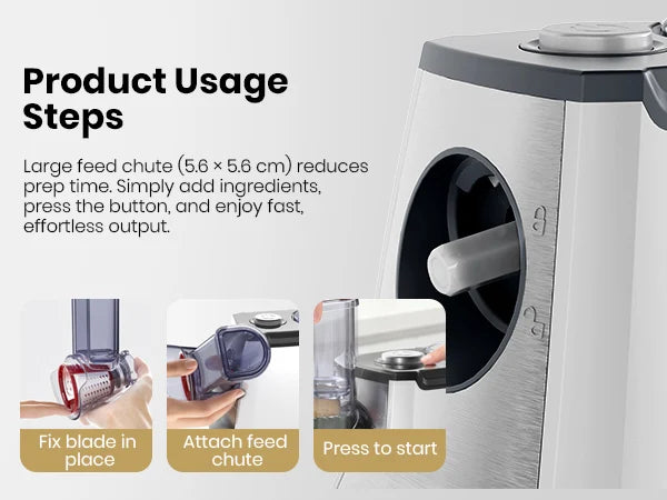 SUPERLEX 5 in 1 Electric Grater 150W Motor Easily Puts In Large Food For egetable Cutter & Slicer Kitchen Cheese Chopper Machine