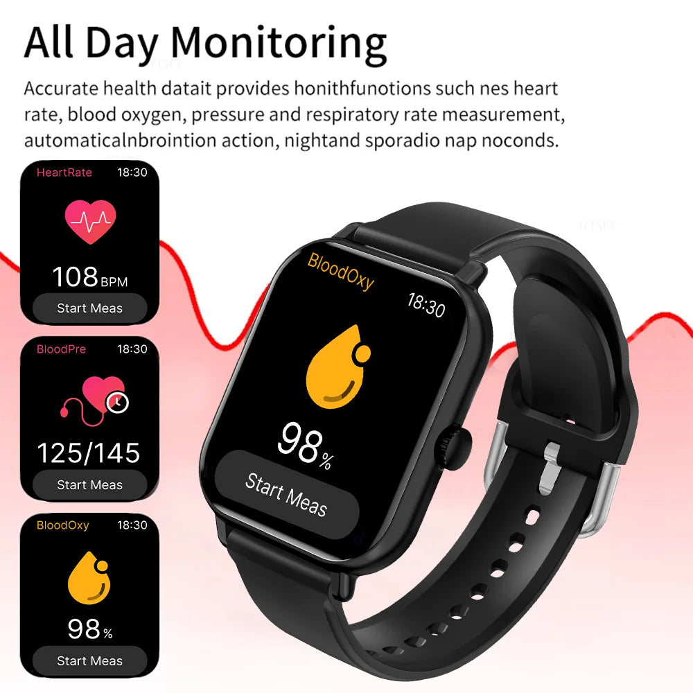 KESHUYOU 2025 New Smart Watch Men Women Full Touch Screen Heart Rate Tracker Bluetooth Talking Sports Smart Watch Holiday Gift