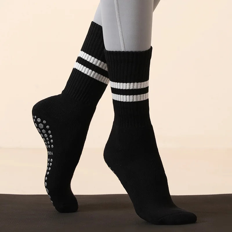 Sports Socks for Fitness Gym Women High Quality Pilates Socks Anti-Slip Breathable Backless Yoga Socks Ankle Ladies Ballet Dance