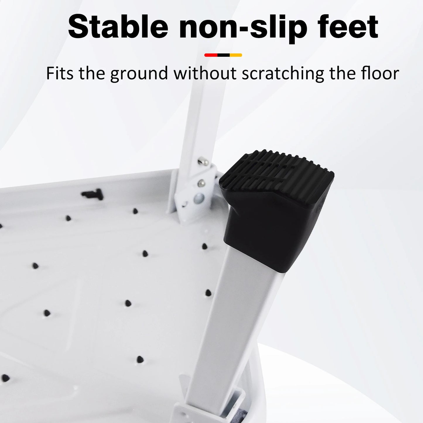 Step Stool Extra Wide Step Safety Non Slip Mat Heavy Duty Steel Folding Portable Kitchen Stool Home Garden Tool DIY