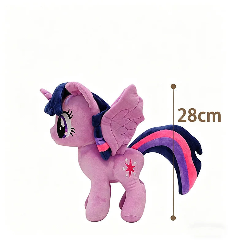 Little Pony Rainbow Dash Applejack Plush Toy 28cm Official Hasbro Figure Soft Stuffed Animal For Fans Collection Gift