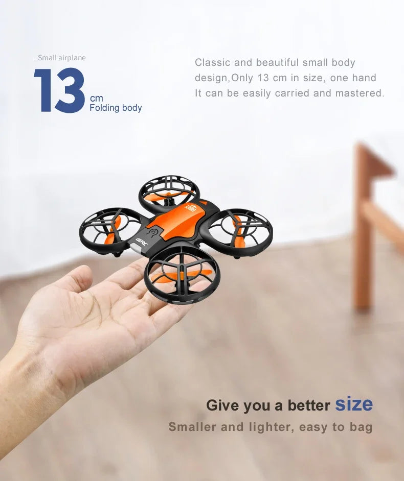 V8 New Mini Drone 4K Professional HD 1080P Wide Angle Camera WiFi FPV RC Drone Height Keep Drones Helicopter Kids Toys 4DRC