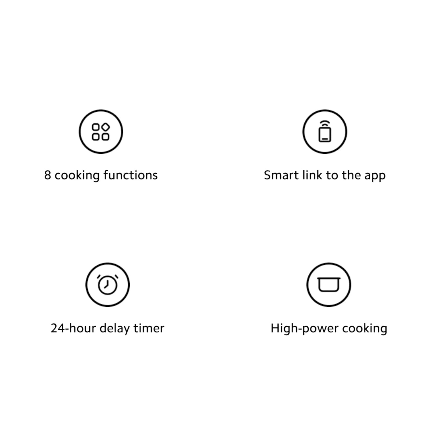 Xiaomi Smart Multifunctional Rice Cooker 3L, Non-stick Interior 24-hour Delay Timer and 12-hour Keep Warm Feature App Control