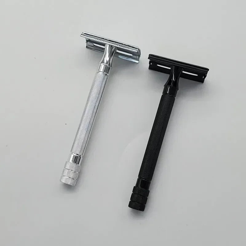 Double Edge Classic Mens Shaving Mild Hair Removal Shaver It With Small Brush Adjustable Safety Razor Face Razor