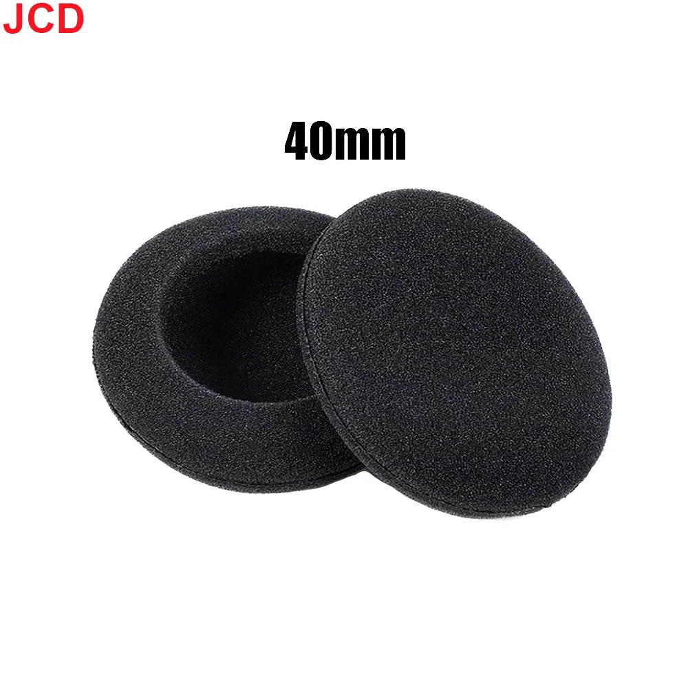 10pc Thickened Foam Ear Pads For Headphones Sponge Replacement Cushions Covers Earphones Case 35mm 40mm 50mm 55mm 60mm 70mm 75mm