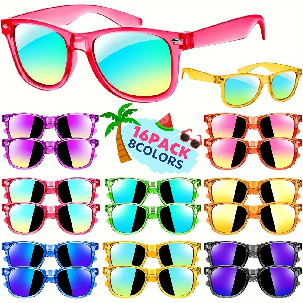 16/24 Pcs Cool Classic Fashion Glasses Kids Adult Birthday Wedding Party Guest Gifts, Classroom Rewards, Carnival Gift Packs