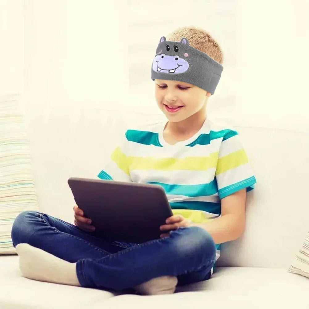 Kid Bluetooth Headphone Sleep Mask Bluetooth 5.0 Stereo Music Player Support Handsfree Soft Music Headband For Children Gifts