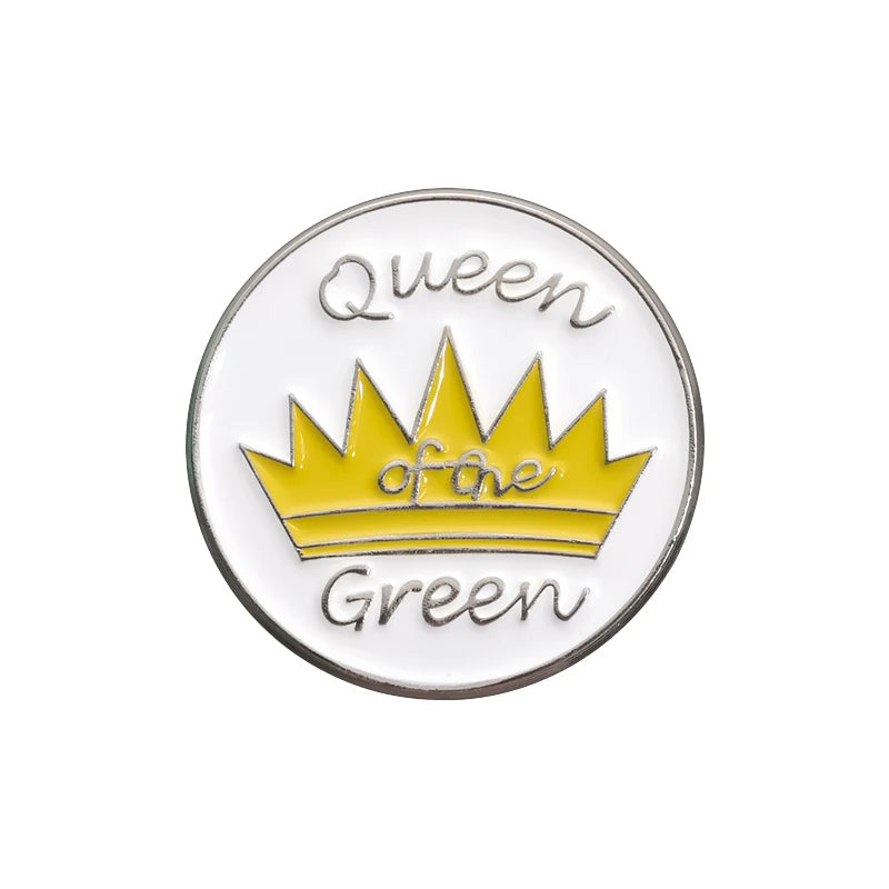 Magnetic Golf Ball Marker Hat Clips Funny Cartoon Print Accessories for Golf Cap Metal Decorative Jewelry Gift for Golf Lover
