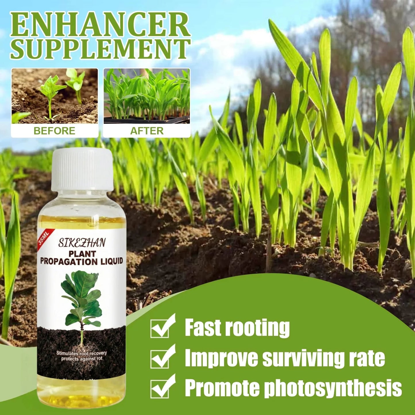 Rapid Rooting Liquid Hormone, High-Efficiency Plant Propagation Solution for Faster Root Growth & Struggling Houseplant Recovery