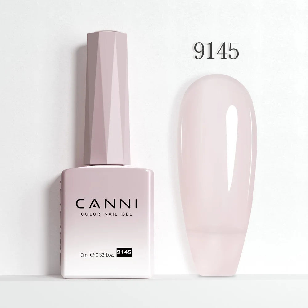 Canni Nail Gel Polish Jelly Nude Color HEMA FREE TPO FREE 9ml Transparent Semi Permanent Natural Nude French Nail Gel Lacquer