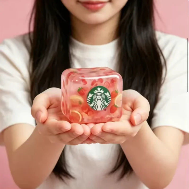 Needoh Nice Cube Dream Drop Jelly Cube Squish Toy Slow Rebound Desktop Ornament Non-toxic Antistress for Adults Kids Relax Gift