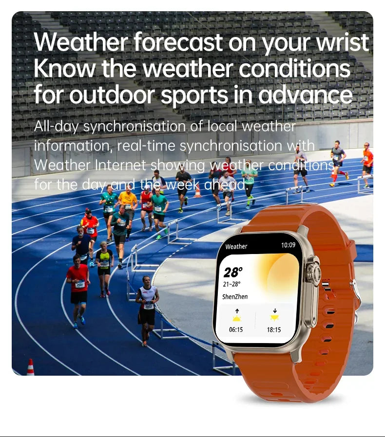 Original T900 Ultra 2 Smart Watch 49mm Men Women Bluetooth Call BT Music Game Wireless Charging NFC Smartwatch For Android IOS