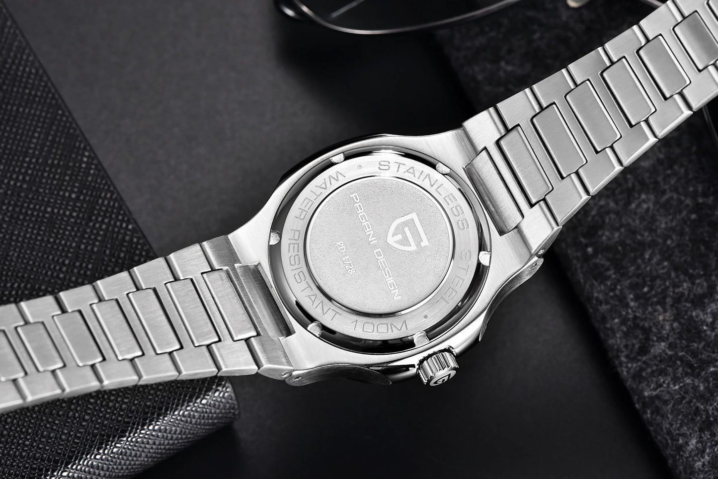 PAGANI DESIGN men's 1728 luxury Retro Mechanical Watch Men's Gift box stainless steel Sapphire glass 100m waterproof Men's Watch