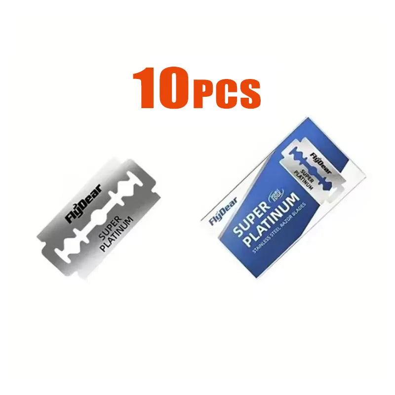 10/50/100Pcs Stainless Steel Razor Blade Old-Fashioned Manual Double-Sided Razor Blade Hairdressing Barber Shop Tools