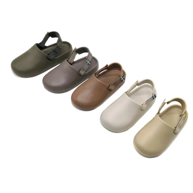 2026 Autumn New EVA Baotou Slippers for External Use, Couple Half Slippers, Non slip, Can be worn externally