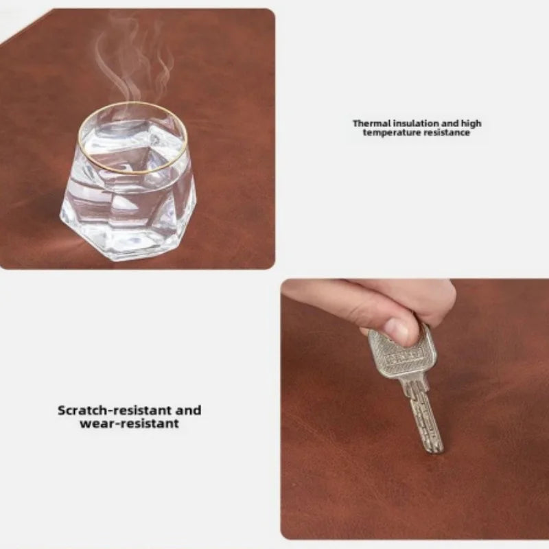 Office Desk Cushion Waterproof PU Mouse Pad Desk Mat Protective Cover Large Mousepad Computer Laptop Non-slip Keyboard Mats