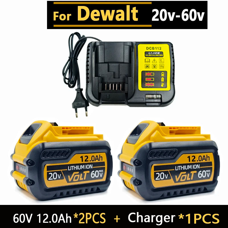 New High-power For DEWALT 20v/60V battery DCB200 DCB205 DCB206  * power tool 18V battery 3AH 8AH 12AH 18AH batteries  DCD805