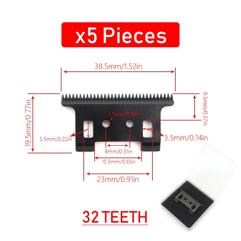 Original Replacement Blade for Kemei KM-2299 Clipper Professional Hair Trimmer Cutting Knife Head Parts Accessories