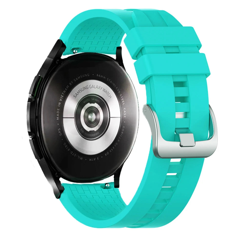 20mm 22mm watch band for Samsung Galaxy watch 6/5/pro/4/6 classic/Active 2 Silicone Sport bracelet huawei gt 4-3-pro-2-2e strap
