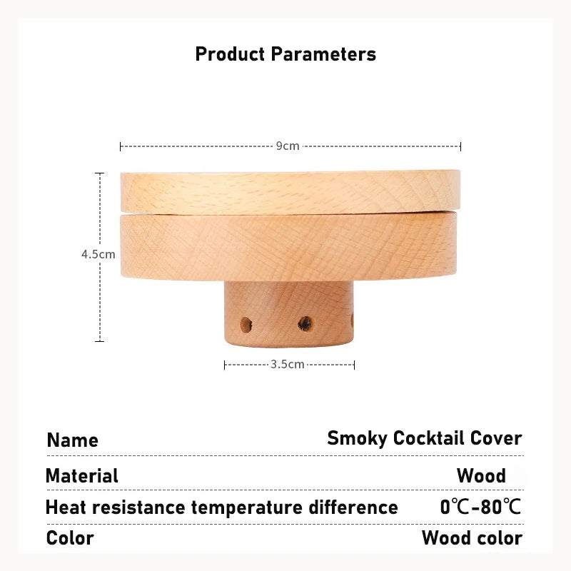 Cocktail Smoking Set Collection Supply Chain Multi-Style WhiskeyWooden Smoked Hood Smoker Cocktail Accessories Kitchen Bar Tools