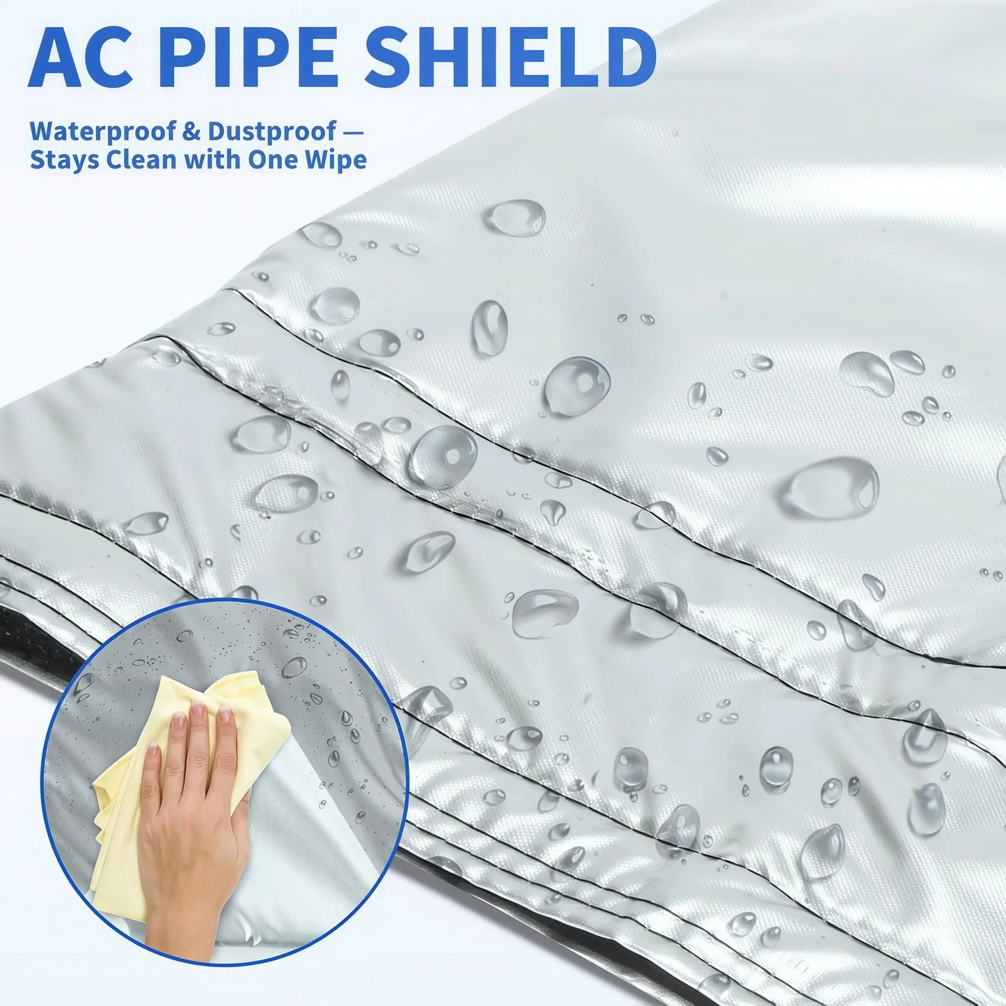Air Conditioning Hose Cover for 5-5.9-inch Exhaust Hose AC Exhaust Pipe Sleeve Heat Insulation Dustproof Protective Cover