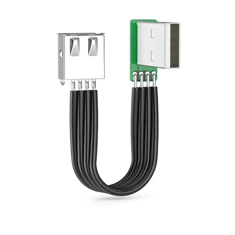 920L FPV Flat Thin Ribbon FPC Cable Standard USB A Male to Female Flexible Silicones Power Cord 480Mbps Transfer Speed