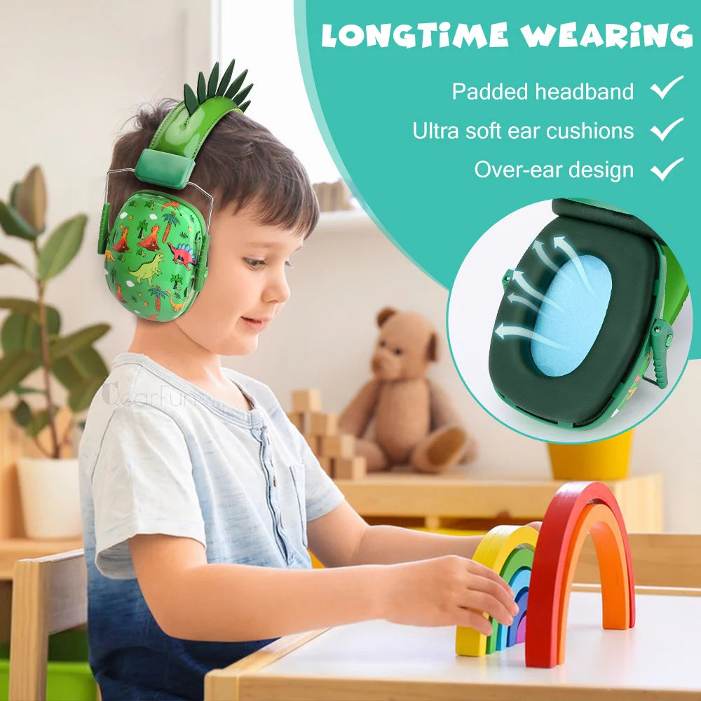 Cute Kids Ear Protection Baby Noise Earmuffs Noise Reduction Ear Defenders Autism Children Sound Sensitivity Noise Damper Gifts