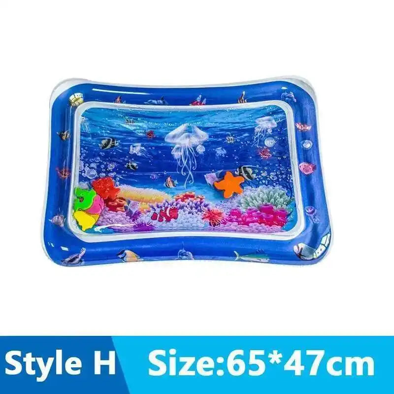 Cats Sensory Water Play Mat With Fish Thickened Inflatable Pet Water Bed Dog Play Sensory Toy Water For Pet Play Interactive Fun