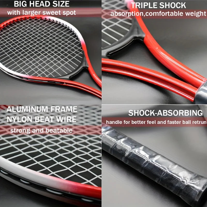 Adult Beginner Tennis Racket Trainer with Line Auto-Return Single Player Tennis Racket Set for Training