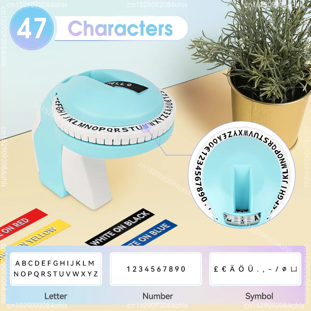B90 Manual Typewriter Adhesive Sticker Machine B90 Printer Similar as Dymo 12965 Motex E101 Label Maker B90 Handheld Labeller