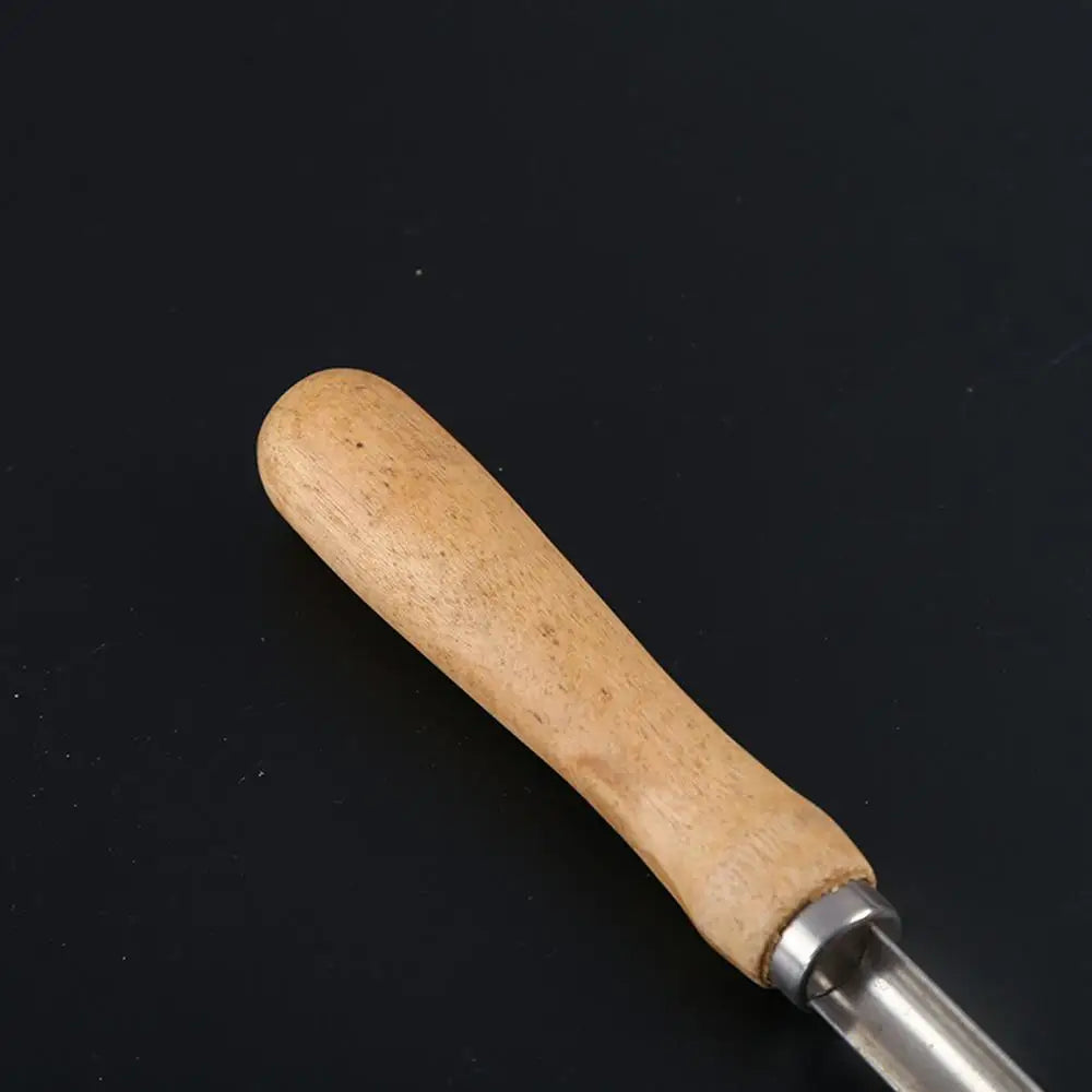Corer Tool Kitchen Stainless Steel Pear Pitter Anti-Slip Manual Kitchen Corer with Wood Handle for Fruit Slicing Cooking Salad