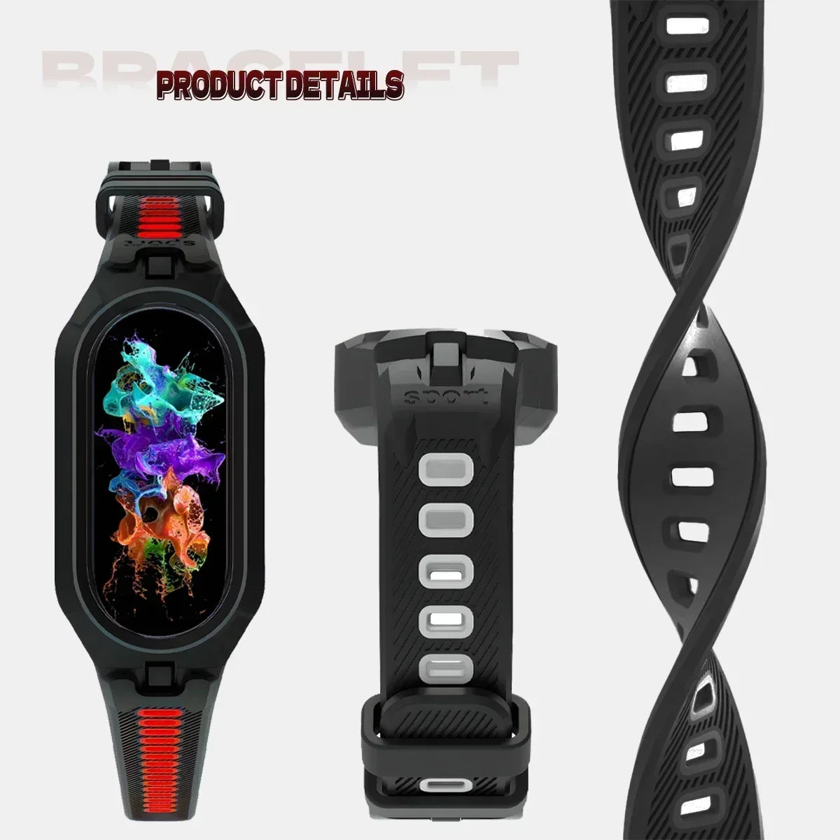 Silicone Sport Strap For Xiaomi Mi Band 9 8 7 6 5 Replacement Soft TPU Case Smartwatch Wristband For Xiaomi Mi Band 9 Bracelets