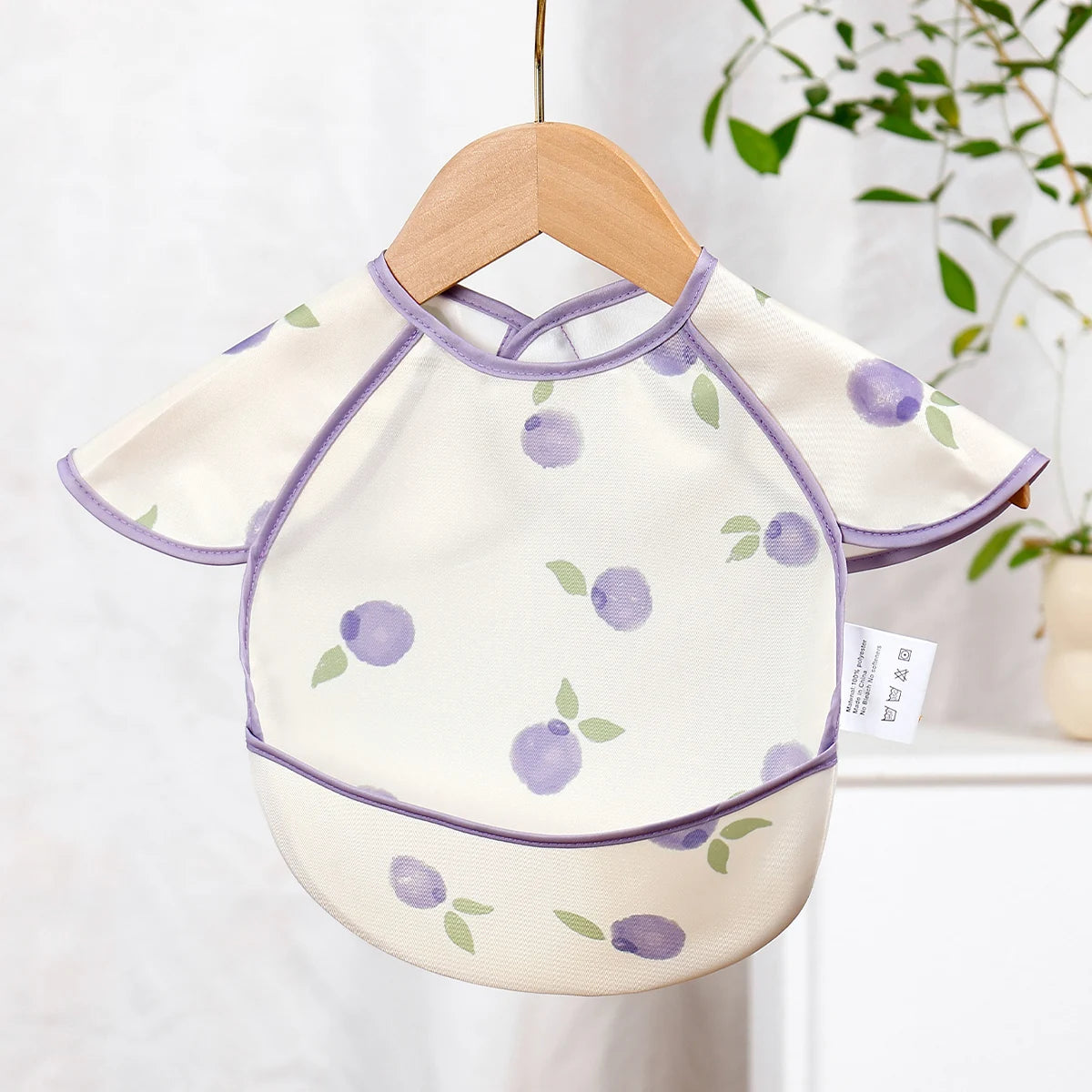 Kangobaby #My Soft Life# New Waterproof Baby Sleeveless Feeding Bib Fashion Full Body Cover