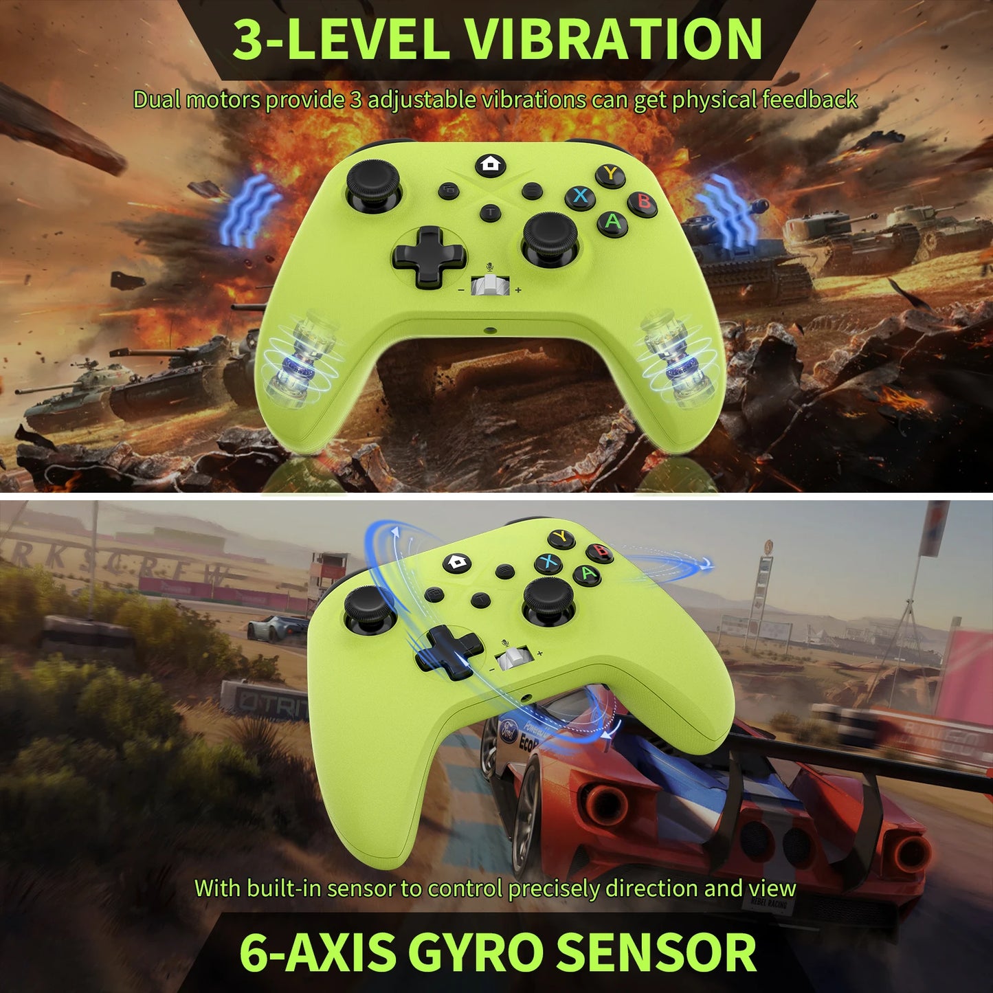 2.4G Wireless Gamepad For Xbox One Series X/S/PC/IOS//Steam 6 Axis Gyro Turbo Function Game Consoles XBOX Controller Joystick
