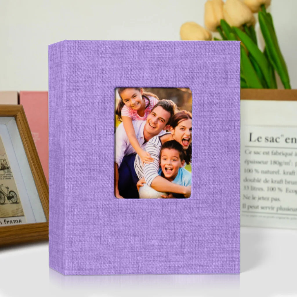 7-inch 100-piece Photo Album Bookshelf Album Fabric Cover Album Suitable For Storing Family Anniversary And Wedding Photos
